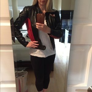 Dainese vintage women's leather moto jacket